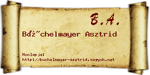 Büchelmayer Asztrid névjegykártya